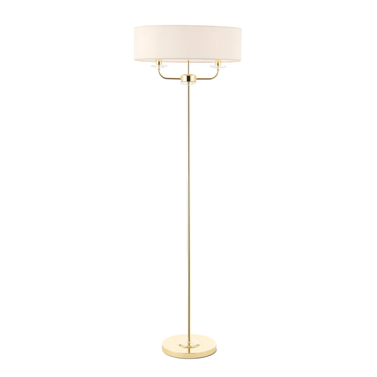 Nixon Floor Lamp | Brass
