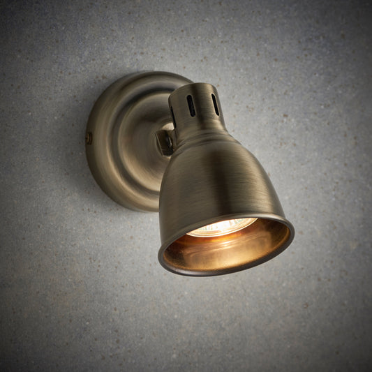 Deluxe Wall Light | Antique Brass