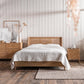 Natural Mindi Wood Rattan Double Bedstead