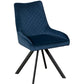 Brooke Arm Chair Pair | Dark Blue