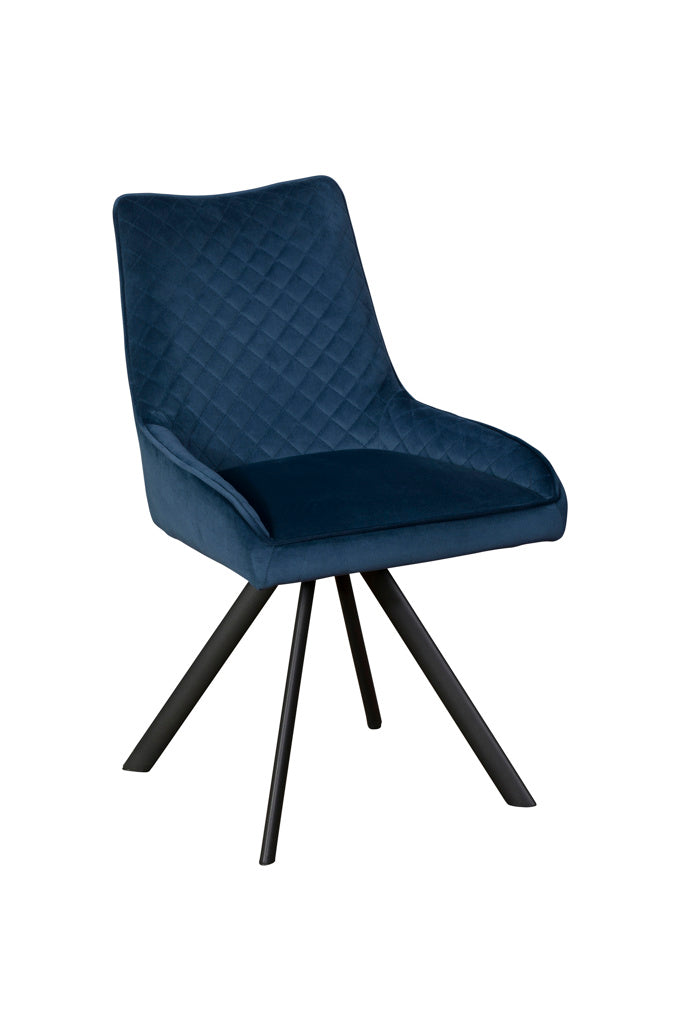 Brooke Arm Chair Pair | Dark Blue