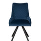 Brooke Arm Chair Pair | Dark Blue