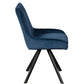 Brooke Arm Chair Pair | Dark Blue