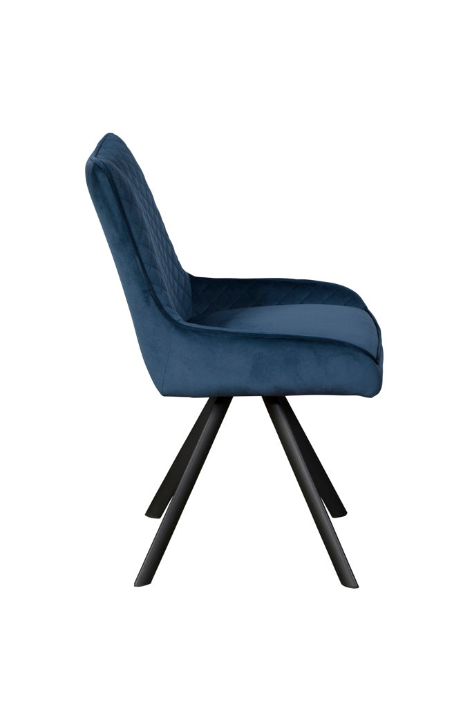 Brooke Arm Chair Pair | Dark Blue