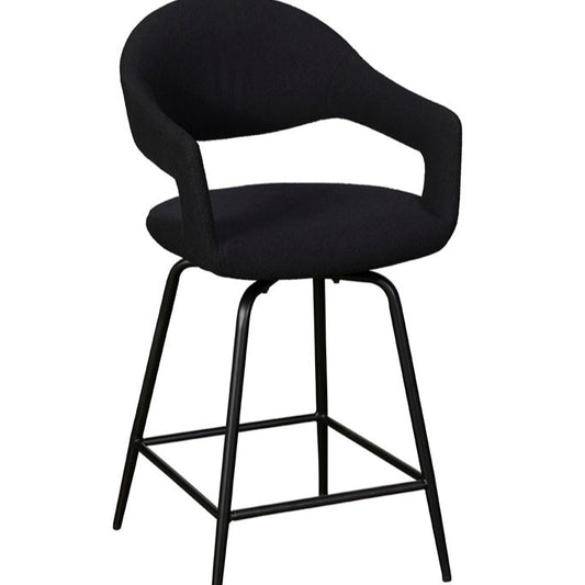 Jasmine Counter Chair Pair | Black