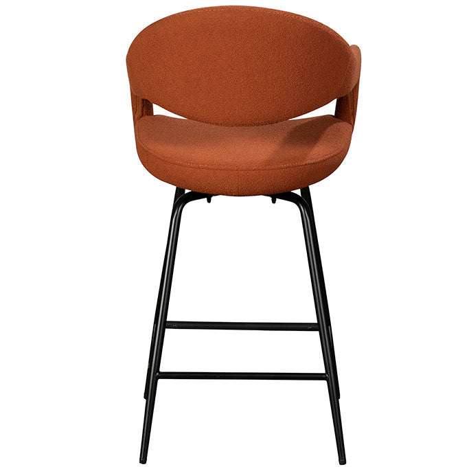 Jasmine Counter Chair Pair | Orange