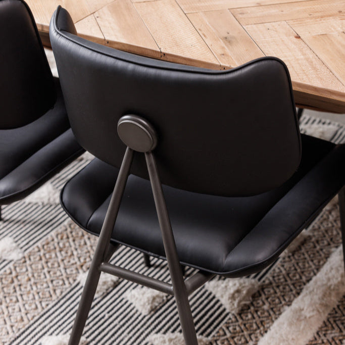 Jack Dining Chair Pair | Black