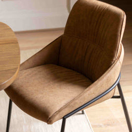 Jackson Dining Chair Pack Of Two | Tan - Rydan Interiors