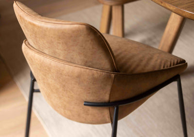 Jackson Dining Chair Pack Of Two | Tan - Rydan Interiors