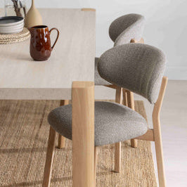 Leo Dining Chair Pack Of Two | Grey - Rydan Interiors