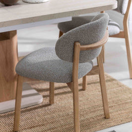Leo Dining Chair Pack Of Two | Grey - Rydan Interiors