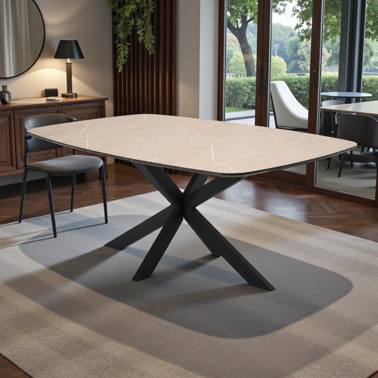 Vortex Laminate Top Dining Table - Rydan Interiors