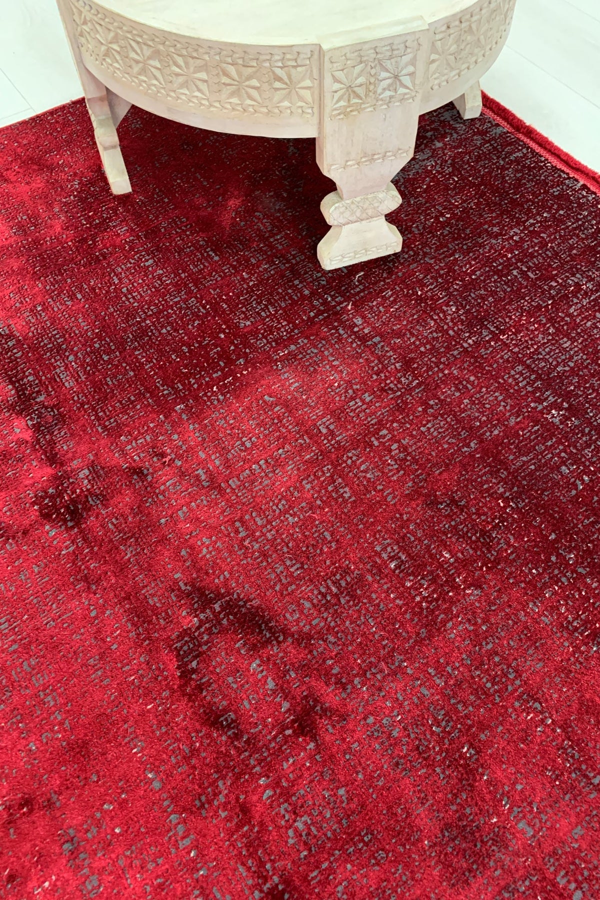 Claret Border Rug Colore Luxury Rug | Claret – Rydan Interiors