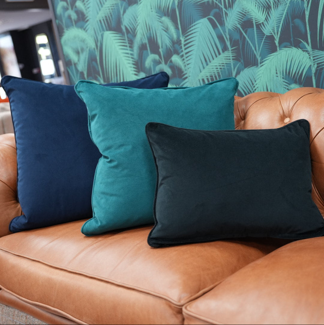 Velvet Feather Filled Cushions - Multiple Sizes