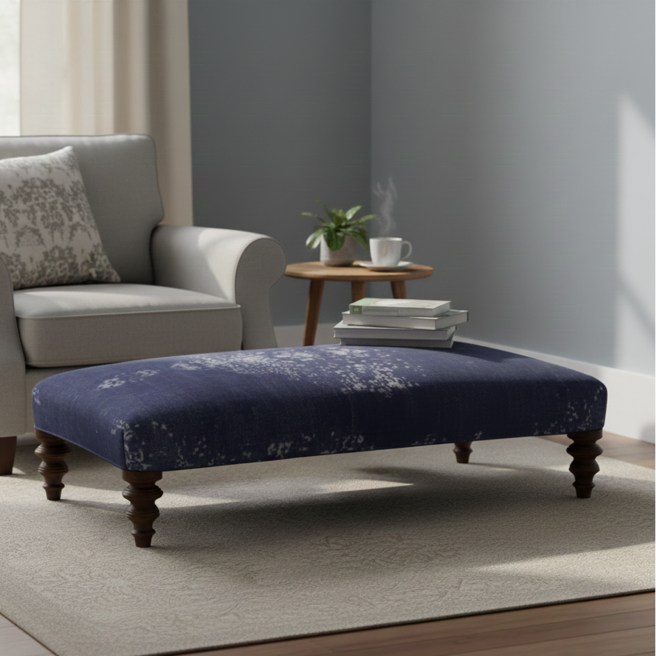 Jacaranda Curved Footstool - Rydan Interiors