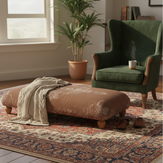 Jacaranda Large Footstool - Rydan Interiors