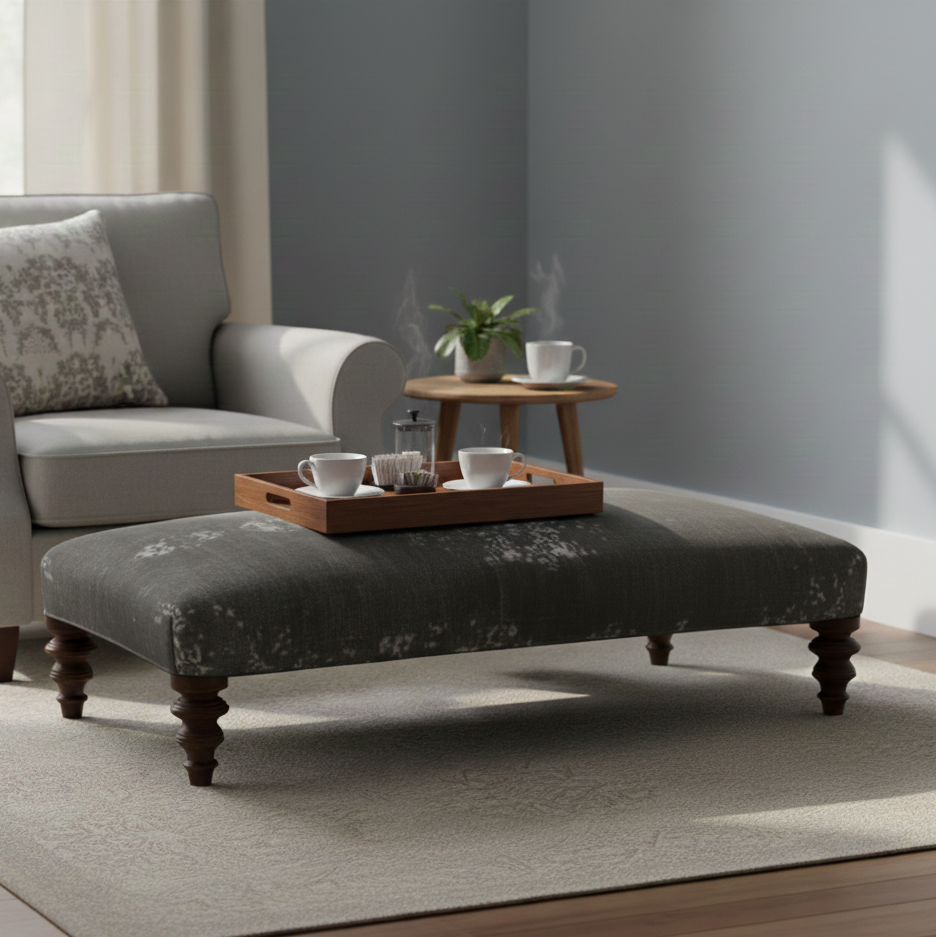 Jacaranda Curved Footstool - Rydan Interiors