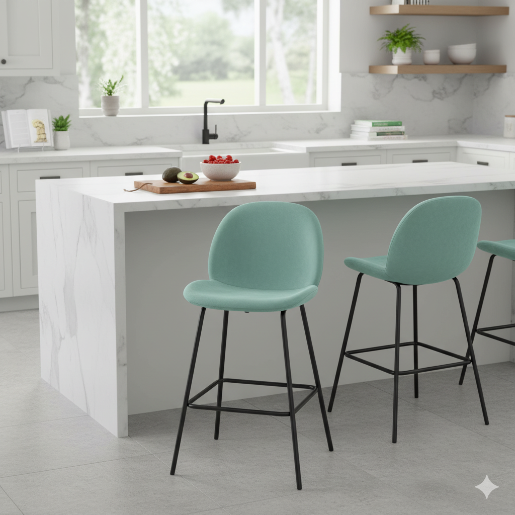 Flanagan Stool Mint Velvet | Pack of 2