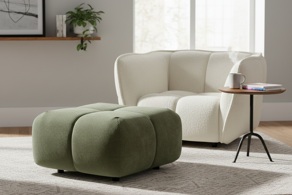 Clyde Footstool - Rydan Interiors