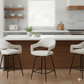 Jasmine Counter Chair Pair | White - Rydan Interiors