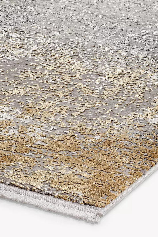 Toros Ombre Luxury Rug | Gold/Silver