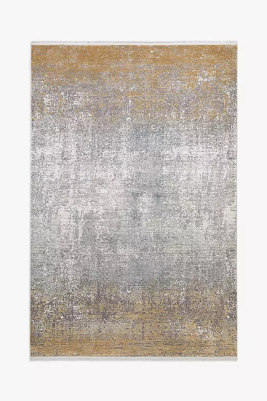 Toros Ombre Luxury Rug | Gold/Silver