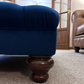 Ernie | Deep Buttoned Velvet Footstool - Rydan Interiors