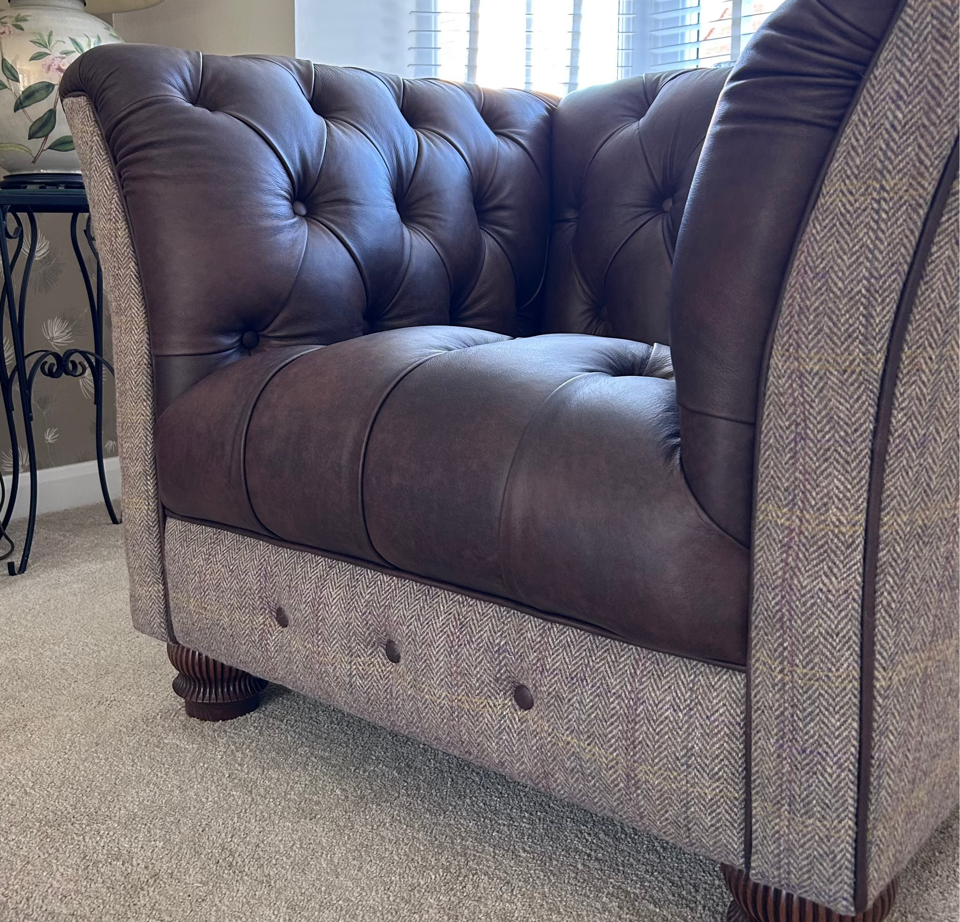 Austen Harris Tweed & Leather Sofa | Willow Herringbone | Rydan – Rydan ...