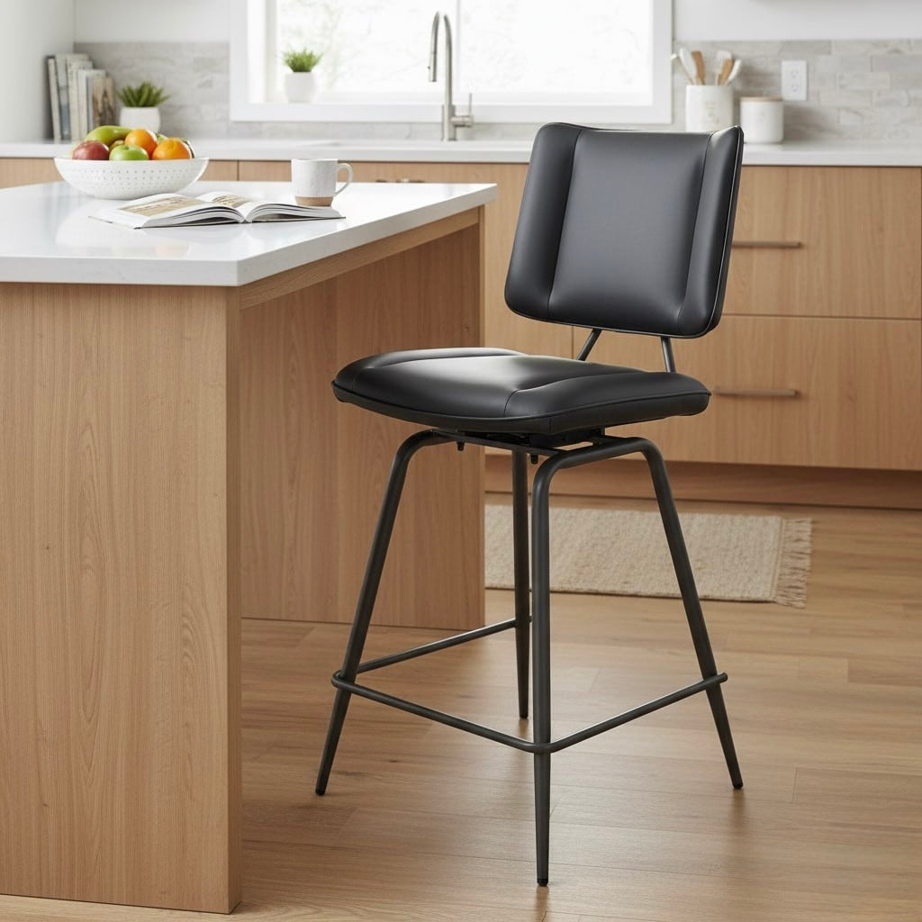 Jack Bar Stool Pack of Two | Black* - Rydan Interiors