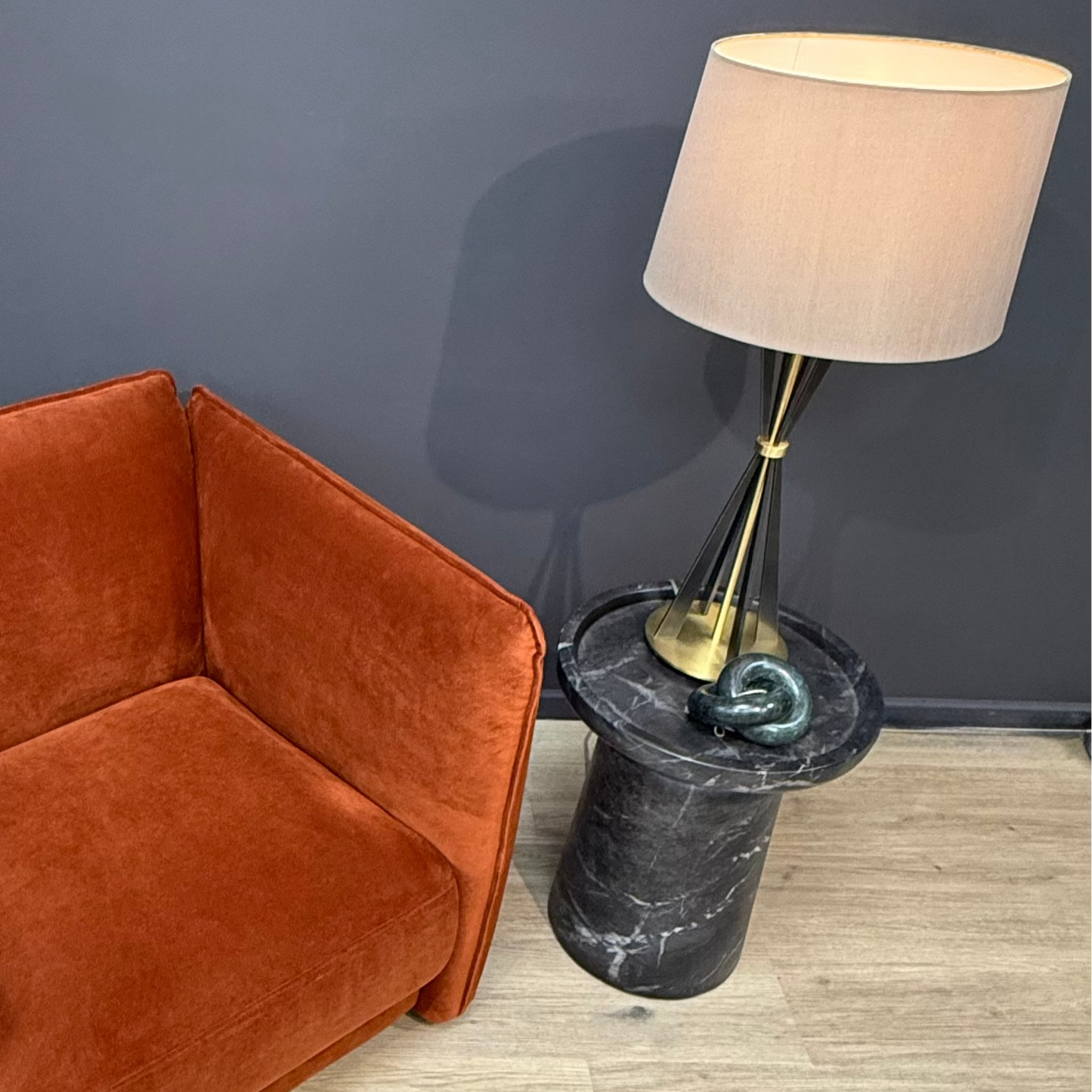 Knoll Lamp Table | Black - Rydan Interiors