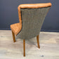 Eddy Dining Chair | Green Mix Harris Tweed and Heritage Joist 1650 Leather - Rydan Interiors
