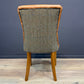 Eddy Dining Chair | Green Mix Harris Tweed and Heritage Joist 1650 Leather - Rydan Interiors