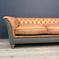 Islay | Harris Tweed & Leather Corner Sofa -  Model 12 - Rydan Interiors
