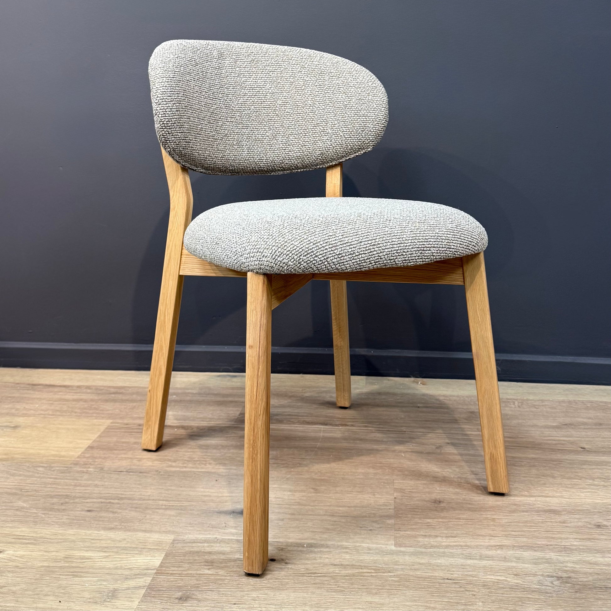 Leo Dining Chair Pack Of Two | Grey - Rydan Interiors