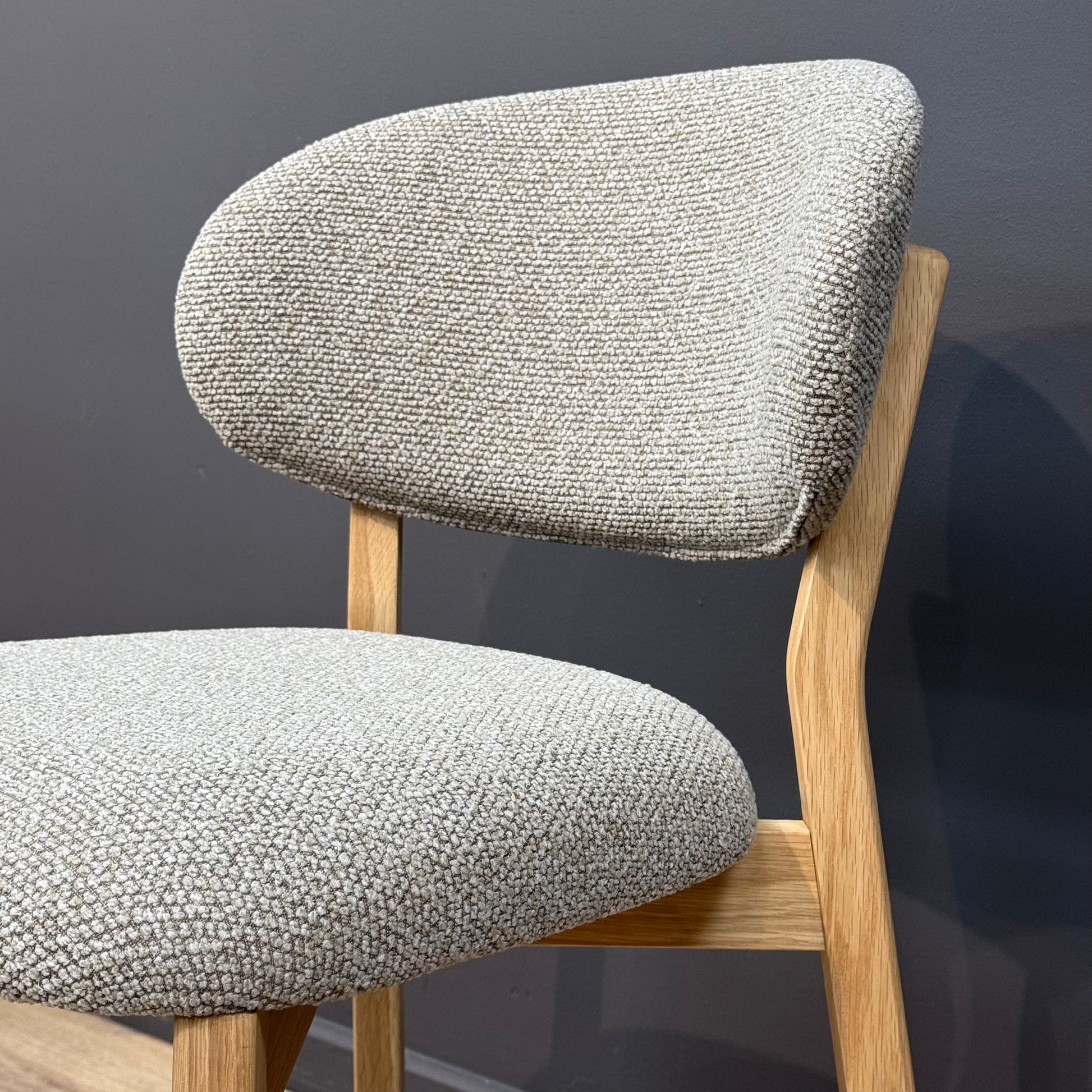 Leo Dining Chair Pack Of Two | Grey - Rydan Interiors