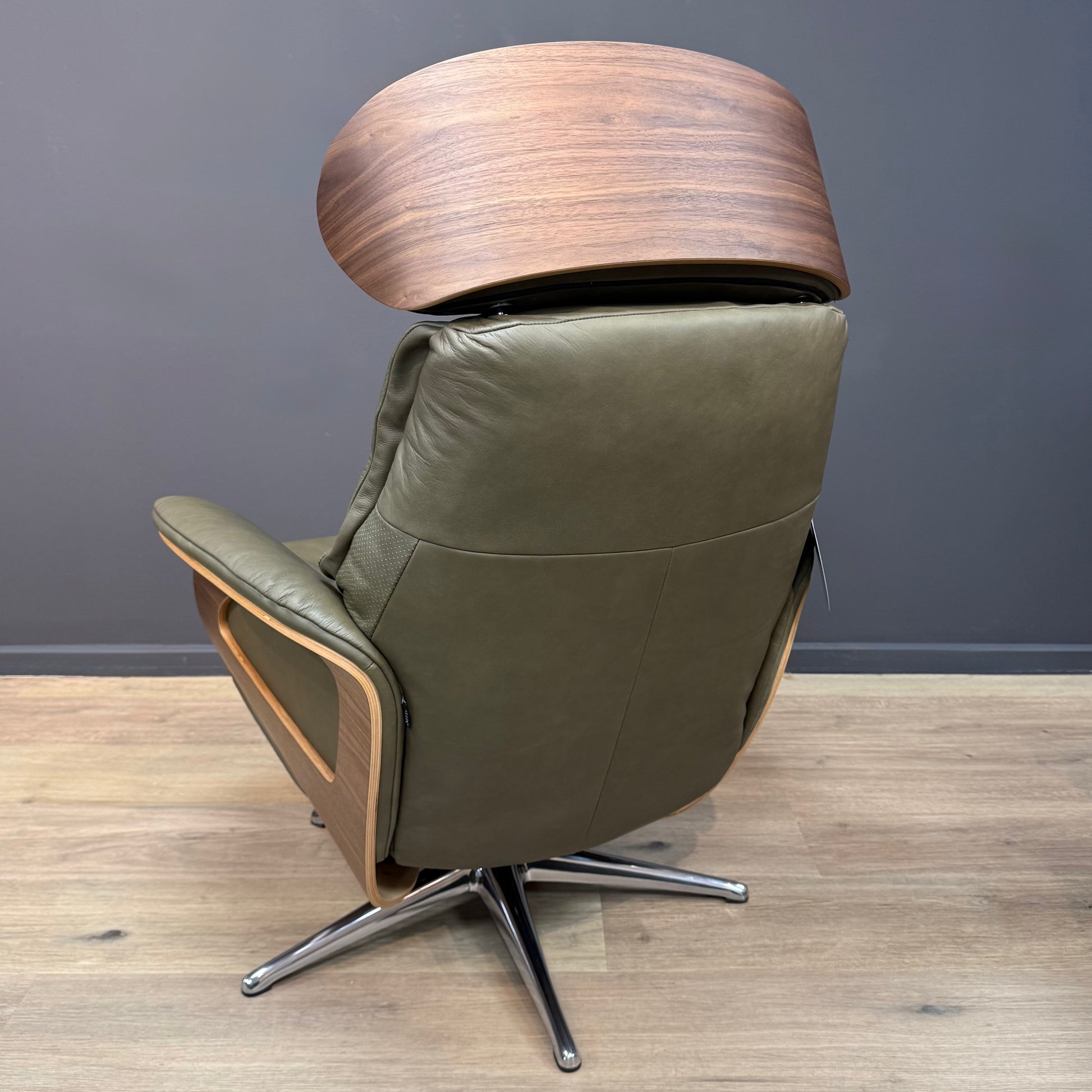 Flexlux Clement Walnut & Nature Olive Green 0722 - Rydan Interiors