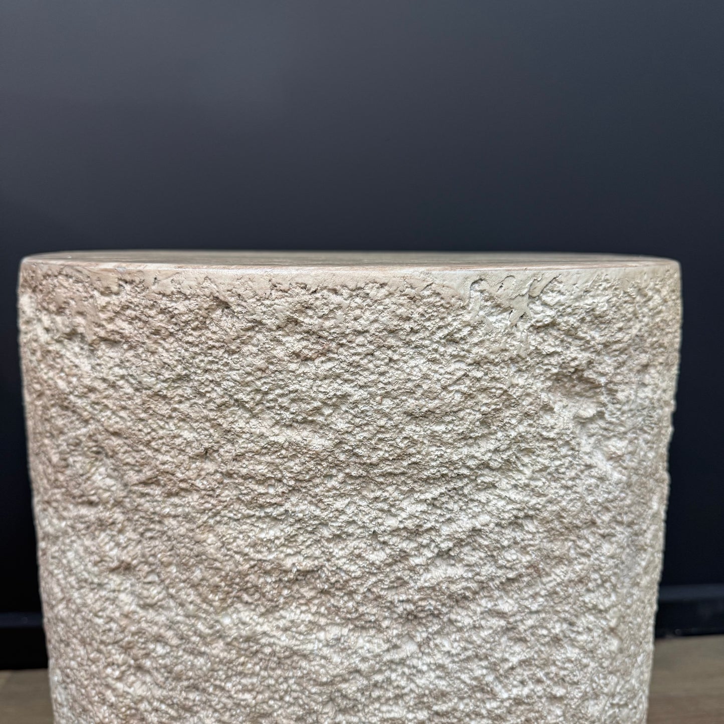 Kraft Lamp Table With Textured Side - Rydan Interiors