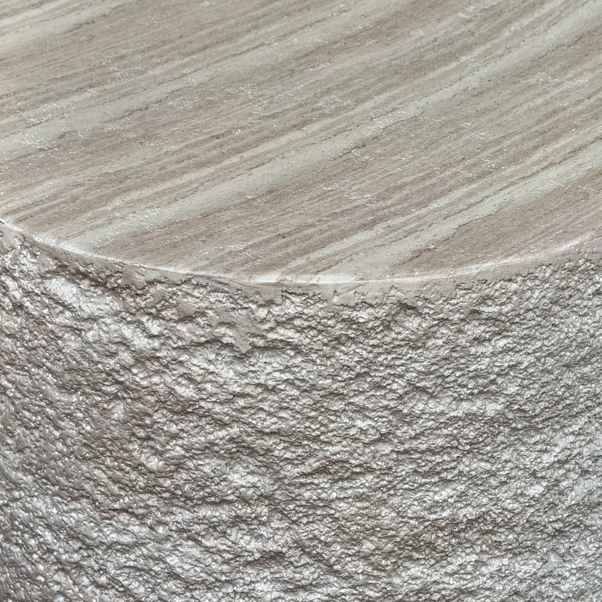 Kraft Coffee Table With Textured Side - Rydan Interiors