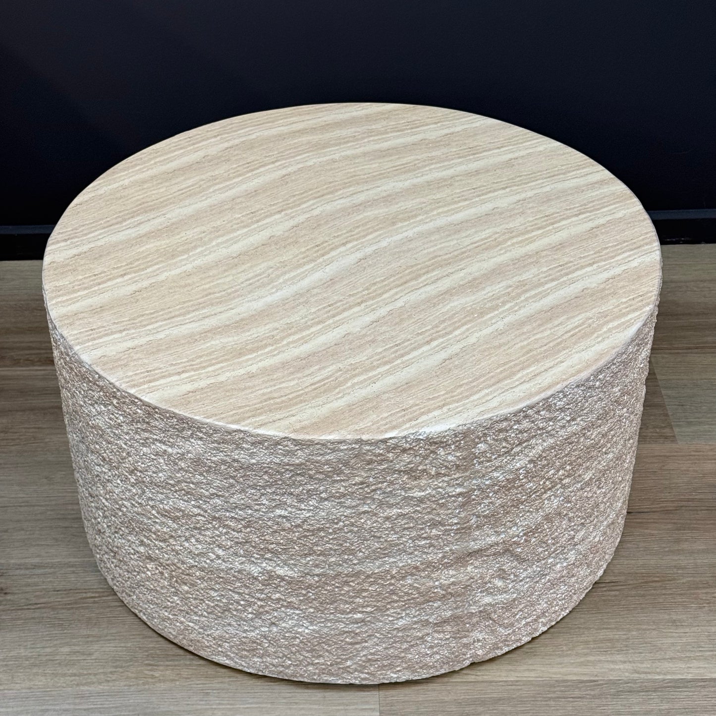 Kraft Coffee Table With Textured Side - Rydan Interiors