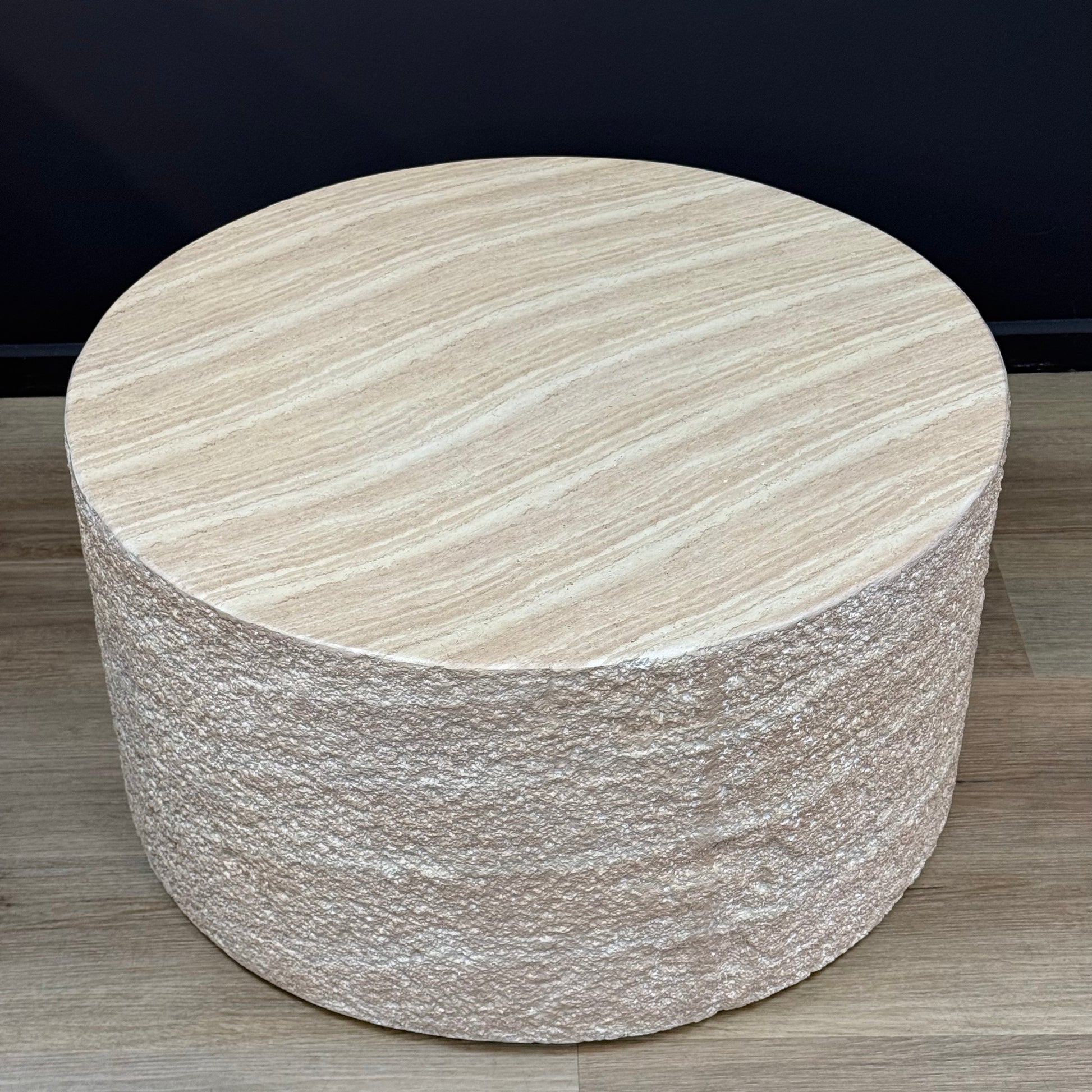 Kraft Coffee Table With Textured Side - Rydan Interiors