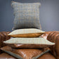 Harris Tweed & Leather Feather Filled Cushions - Multiple Sizes - Rydan Interiors