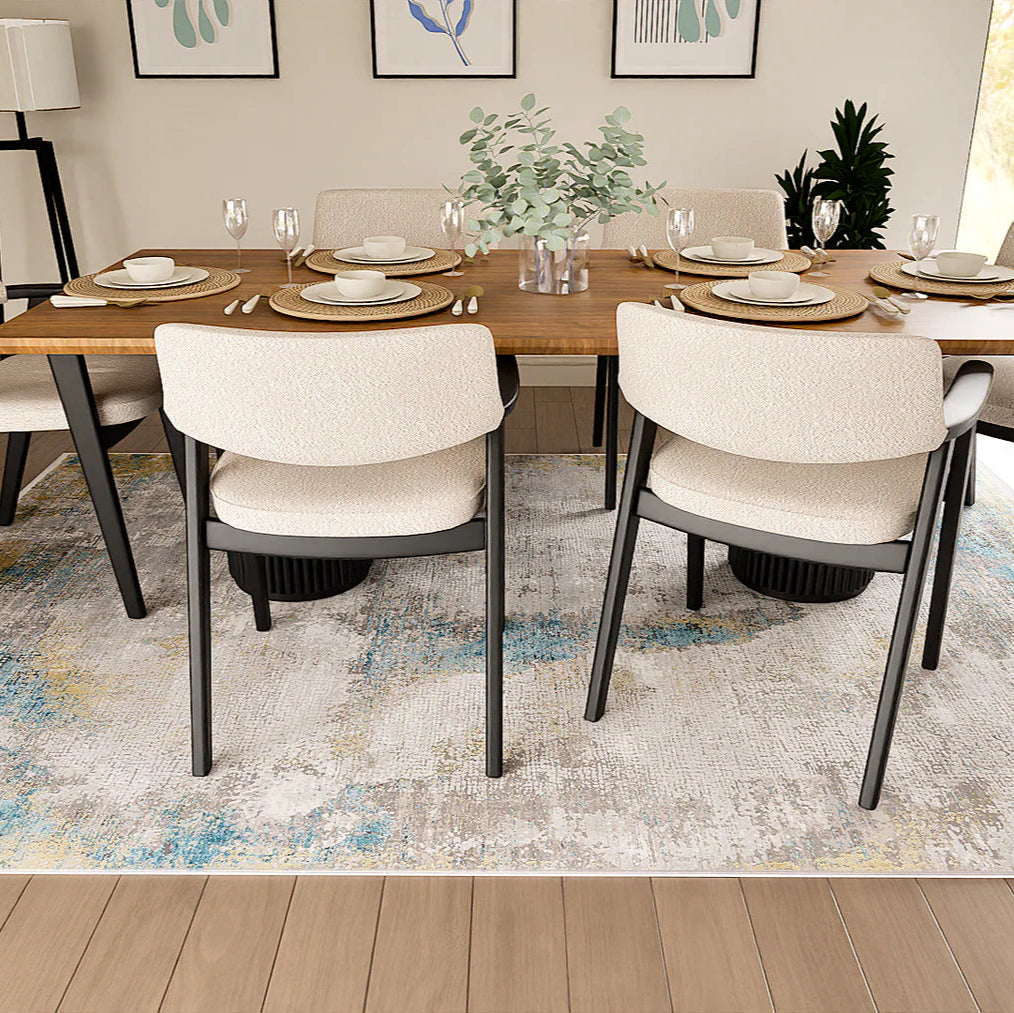 Toros Illusion Luxury Rug | Ice Blue - Rydan Interiors