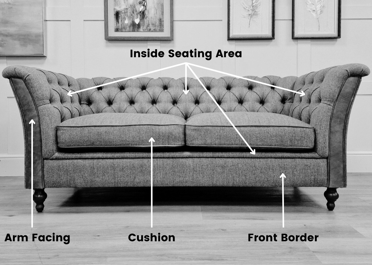 2 Seater Harris Tweed Sofa Oban