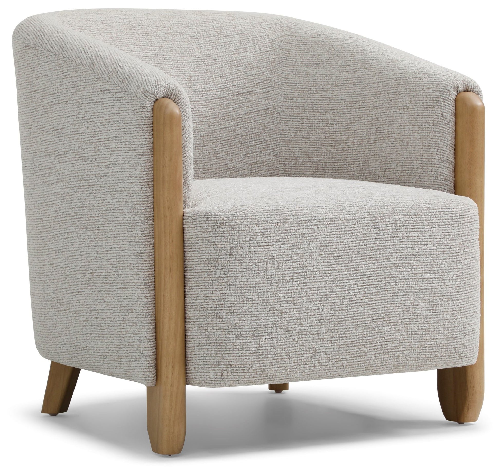 Jules Accent Chair | Natural Textured Woven Chenille - Rydan Interiors