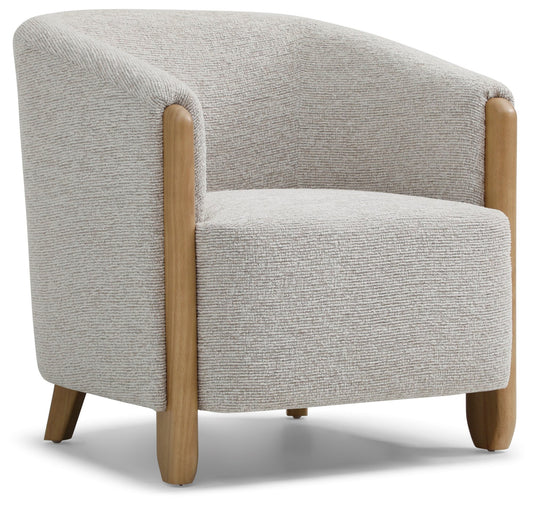 Jules Accent Chair | Natural Textured Woven Chenille - Rydan Interiors