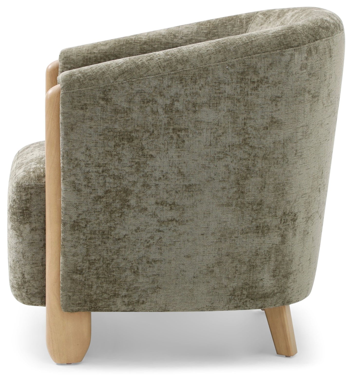 Jules Accent Chair | Distressed Olive Chenille - Rydan Interiors