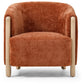 Jules Accent Chair | Distressed Terracotta Chenille - Rydan Interiors