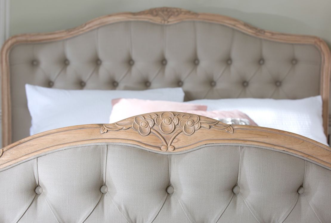 Limoges Upholstered Double Bedstead