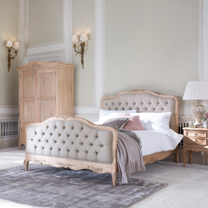 Limoges Upholstered Double Bedstead