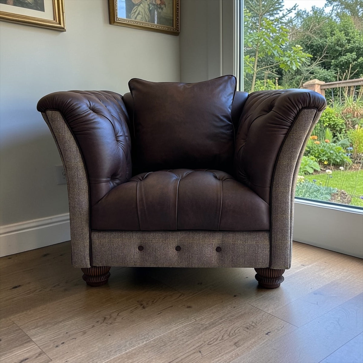 Austen Harris Tweed & Leather Sofa | Willow Herringbone | Rydan – Rydan ...